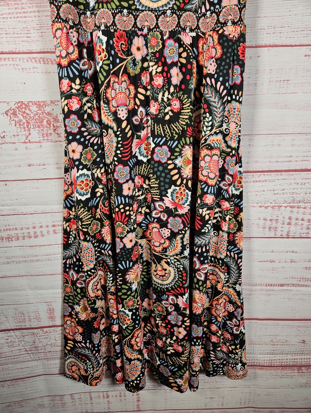 Boden Halter Cross Strap Paisley Print Maxi Dress - Picture 6 of 15